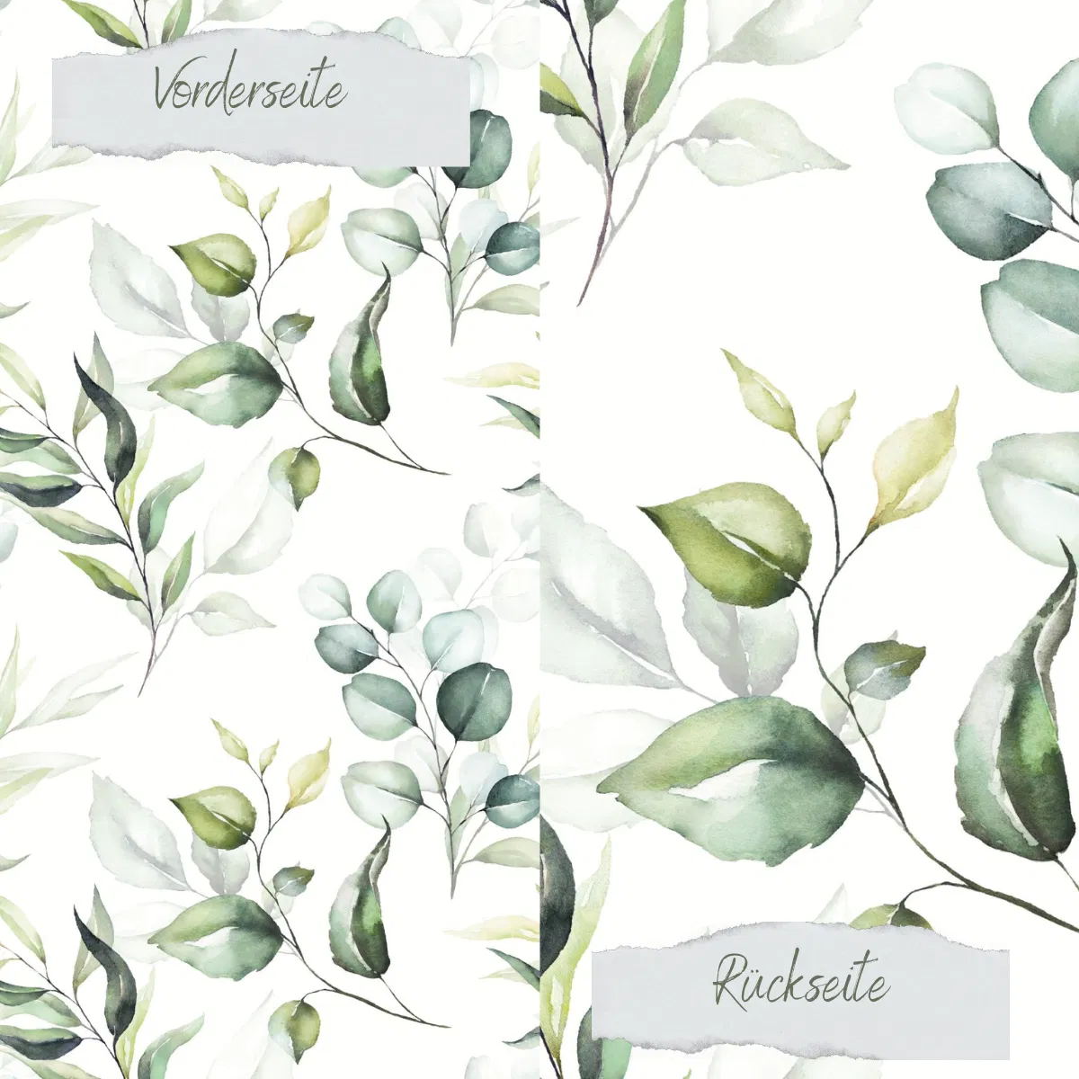Creative Depot - Designpapier - Eukalyptuspracht - Doppelseitig bedruckt