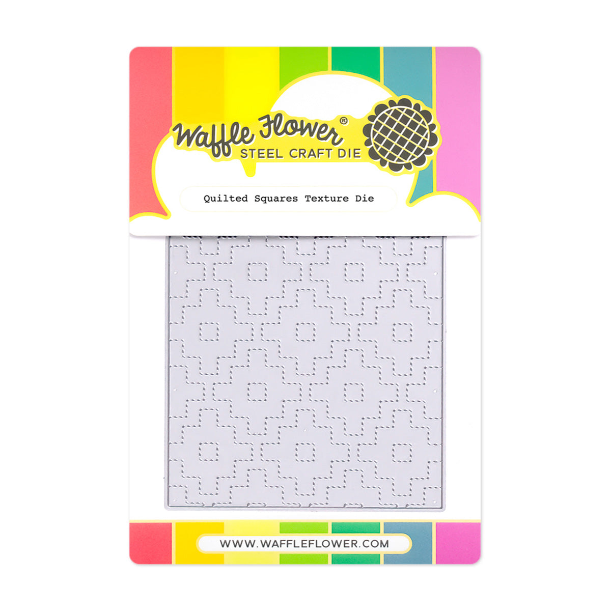 Waffle Flower - Quilted Squares Texture Die