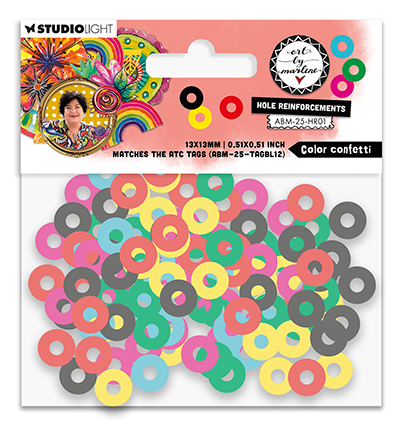 Studio Light - Paper Tags - Hole-reinforcements Color confetti Art By Marlene nr. 01
