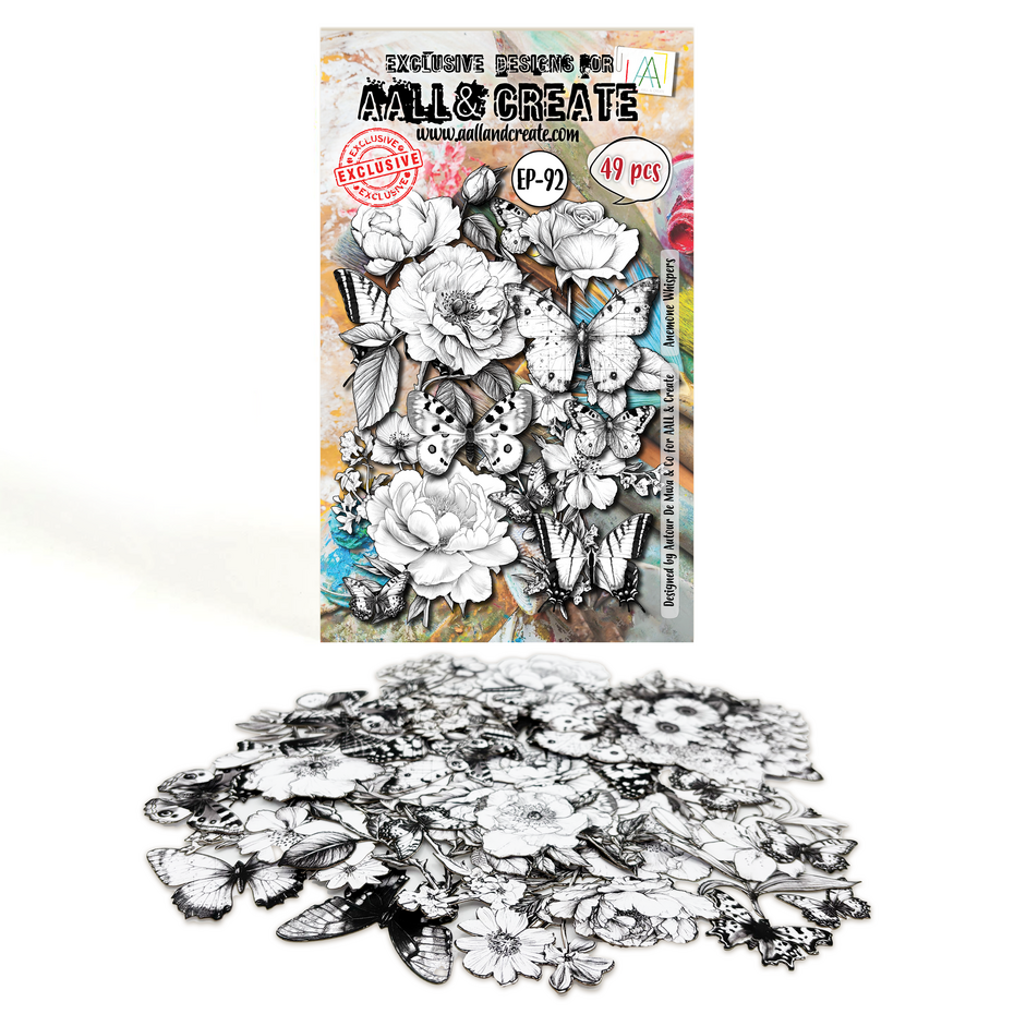 AALL & Create - Pollen Drift A6 Ephemera Die-Cuts Anemone Whispers