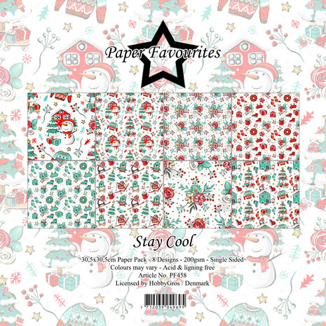 Paper Favourites - Stay Cool 12x12 Inch Paper Pack