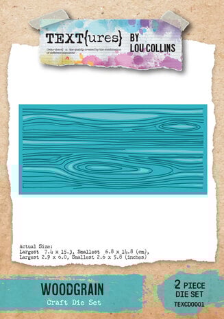 TEXT(ures) - Beneath the Brambles Craft Die Set Woodgrain