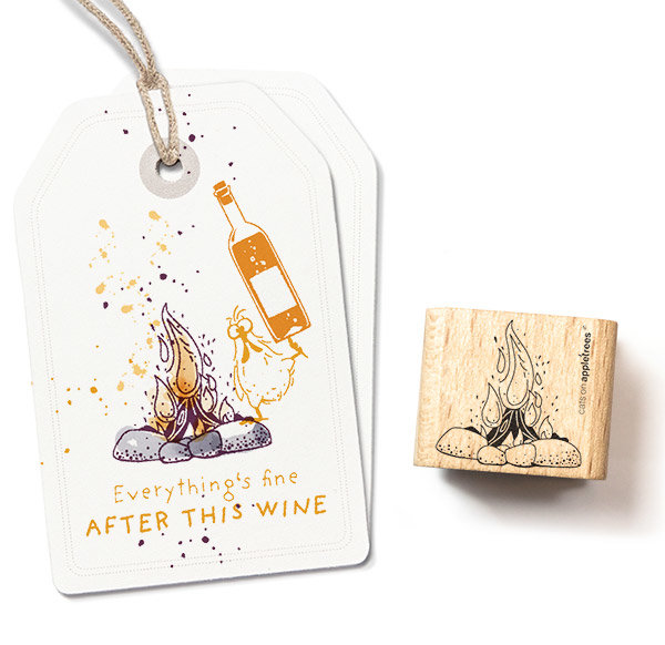 cats on appletrees - Stempel Lagerfeuer cats on appletrees - Stempel Lagerfeuer