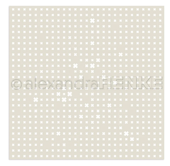 Alexandra Renke - Stencil 'Kreuze Raster'