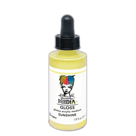 Ranger - Dina Wakley MEdia Gloss Dropper Style Sunshine 1.9 fl oz