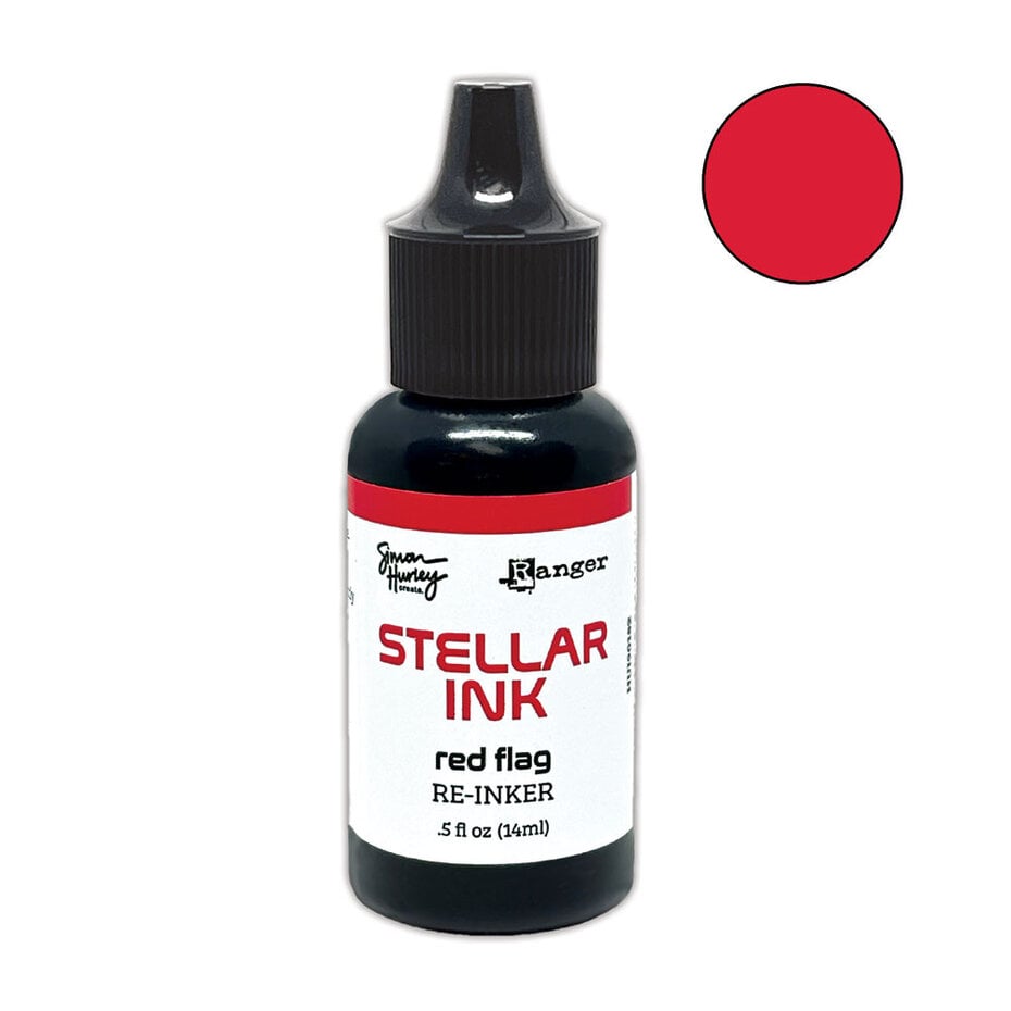 Simon Hurley create - Stellar Red Flag Re-inker 0.5 fl oz