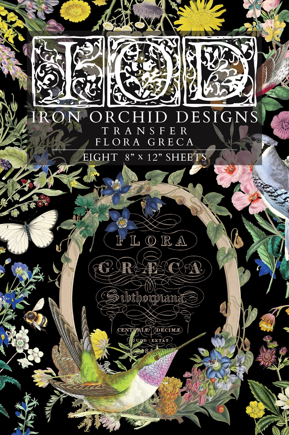IOD - Iron Orchid Designs - Transfer - Flora Greca