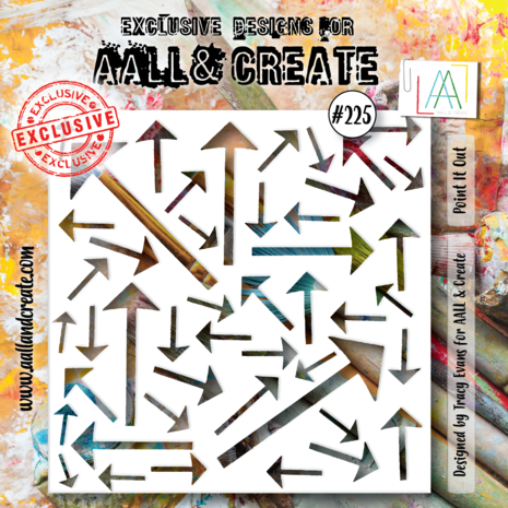 AALL & Create - Stencil 6x6 Inch Point It Out AALL & Create - Stencil 6x6 Inch Point It Out