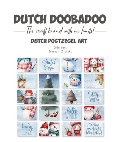 Dutch Doobadoo  Dutch Postzegel Art A6 Cold Days (20pcs) Dutch Doobadoo  Dutch Postzegel Art A6 Cold Days (20pcs)