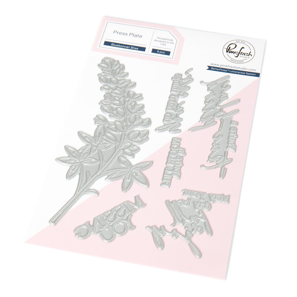 Pinkfresh Studio -  Bluebonnet Bliss press plate