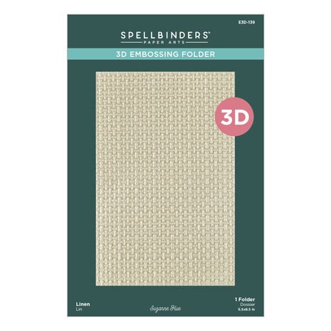 Spellbinders - Texture & Foliage 3D Embossing Folder Linen