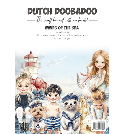 Dutch Doobadoo - Collage papierset Waves of the Sea