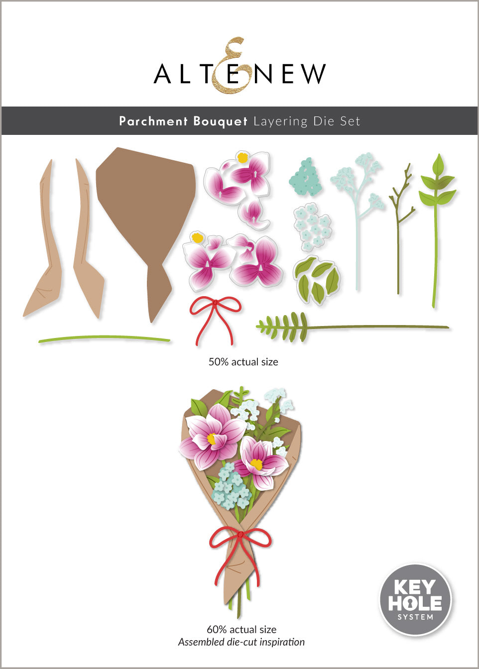 Altenew - Parchment Bouquet Layering Die Set 