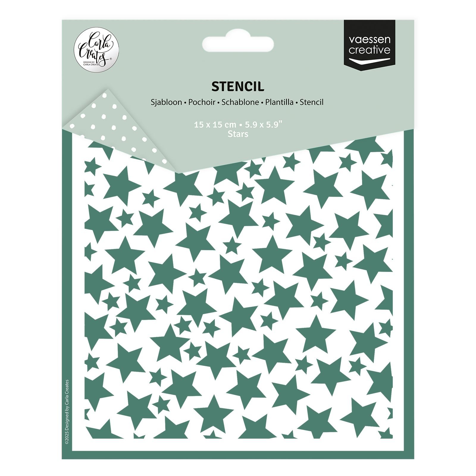 Vaessen Creative • Schablone Sterne 15x15cm