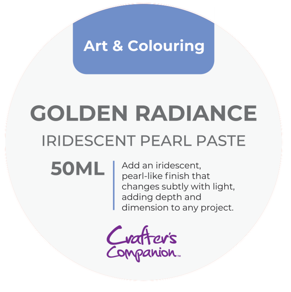 Crafters Companion - Iridescent Pearl Paste Golden Radiance 50ml