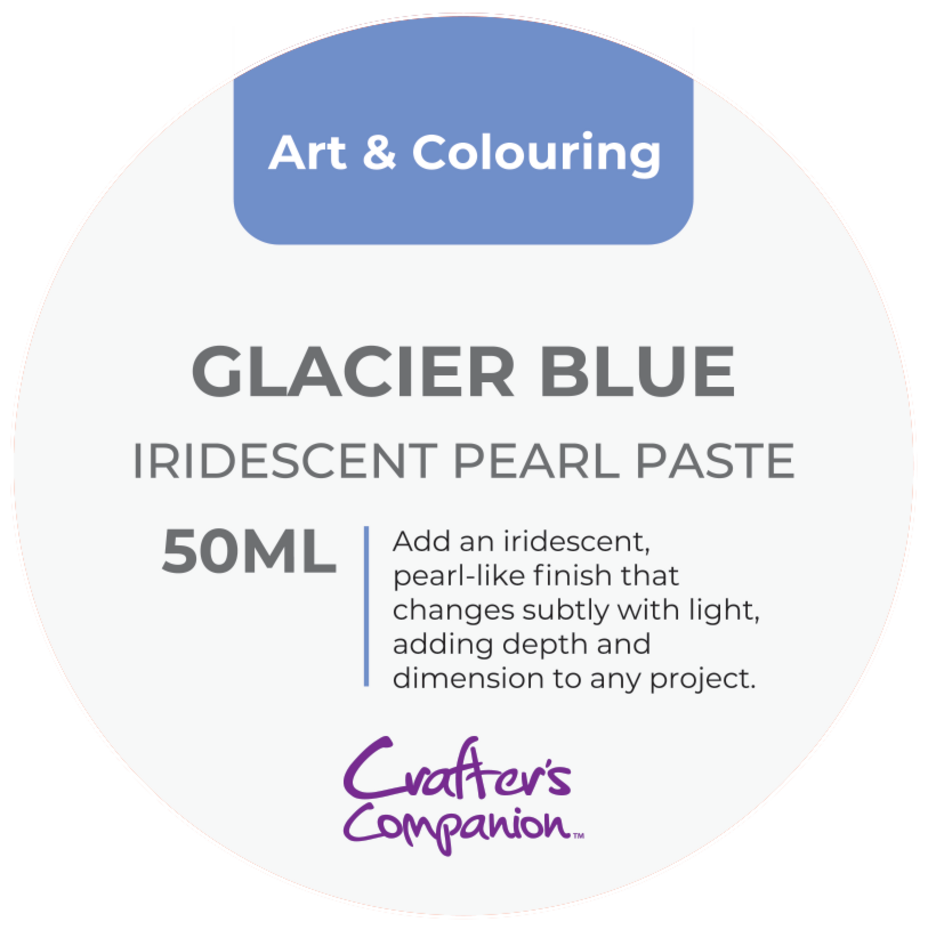 Crafters Companion - Iridescent Pearl Paste Glacier Blue 50ml