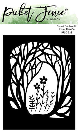 Picket Fence Studios Secret Garden A2 4x6 Inch Cover Plate Die