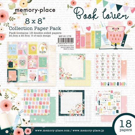 Memory Place - Book Lover 8x8 Inch Paper Pack