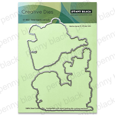 Penny Black - Bear Tracks cut out (metal dies) Penny Black - Bear Tracks cut out (metal dies)