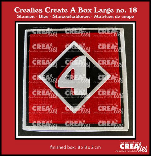 Crealies Create A Box Large Adventsbox 8 cm mit Zahlen