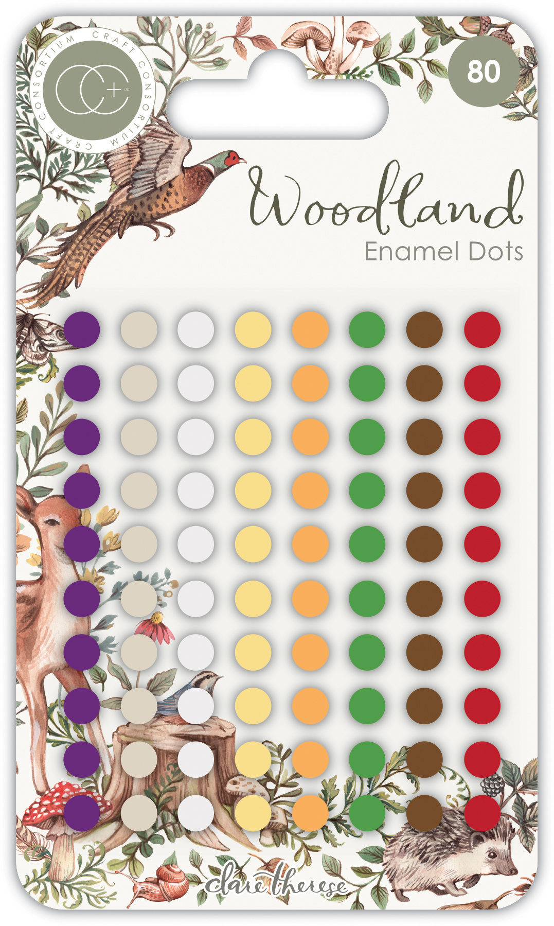craft-consortium-woodland-adhesive-enamel-dots-cca
