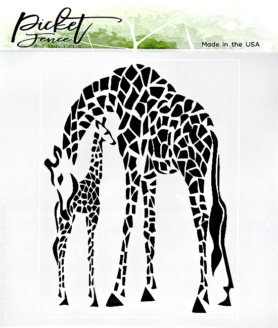 picket-fence-studios-momma-and-baby-giraffes-6x6-i picket-fence-studios-momma-and-baby-giraffes-6x6-i