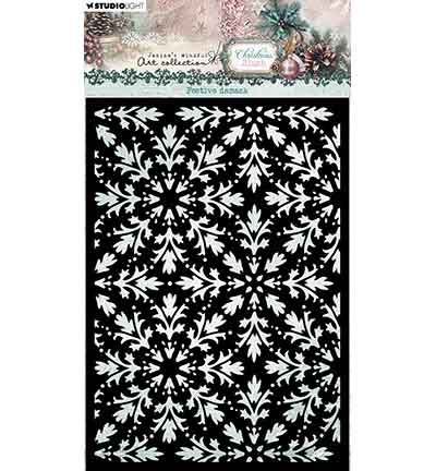 Studio Light - Stencil Festive damask Christmas Blush nr. 374