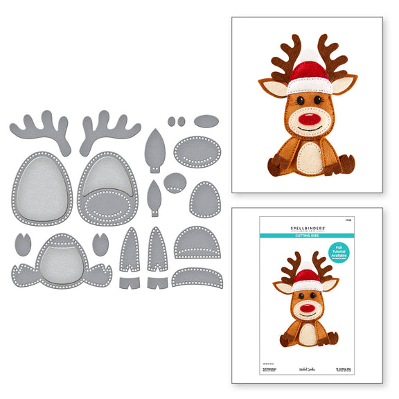 Spellbinders - Felt Reindeer Etched Dies from the Felt Stitch & Create Collection by Nicole Spohr Spellbinders - Felt Reindeer Etched Dies from the Felt Stitch & Create Collection by Nicole Spohr