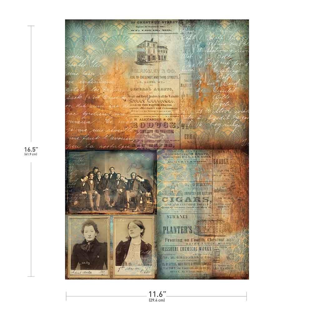 Prima Marketing - Finnabair A3 Decoupage 11.7"x16.5" - Chestnut Street 