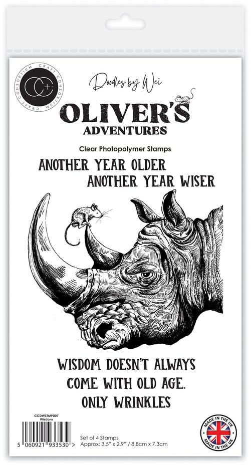 Craft Consortium - Oliver's Adventures A6 Photopolymer Stamp Set Wisdom