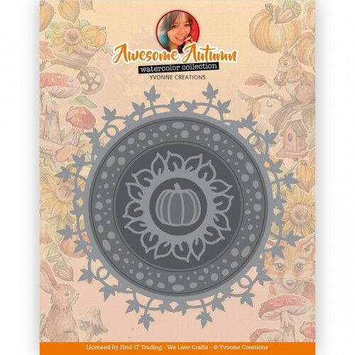 Dies - Yvonne Creations - Awesome Autumn - Autumn Cirlce Dies - Yvonne Creations - Awesome Autumn - Autumn Cirlce
