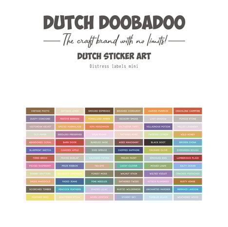 Dutch Doobadoo - Dutch Sticker A5 Mini Distress Labels 
