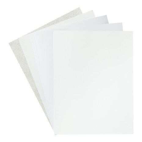Spellbinders - Treasured Cardstock 8,5x11 Inch Antique White Assorted (15pcs)  Spellbinders - Treasured Cardstock 8,5x11 Inch Antique White Assorted (15pcs)