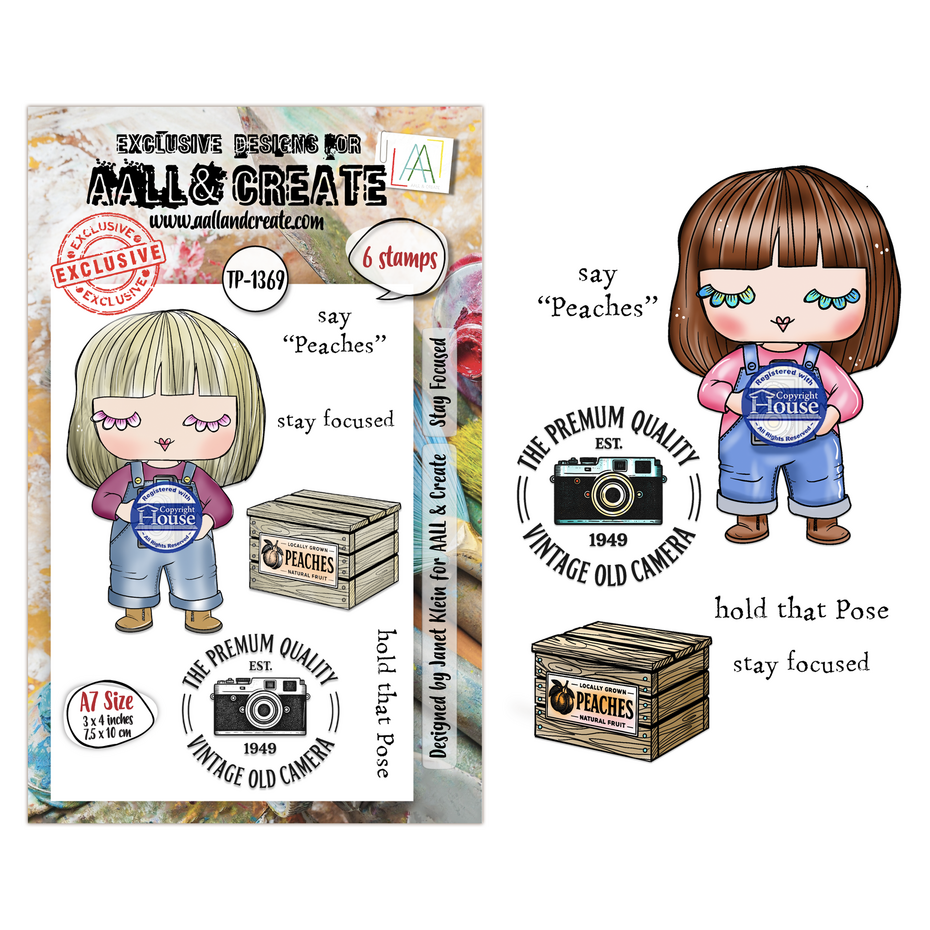 AALL & Create - Through the Lens A7 Stamp Sets Stay Focused by Janet Klein