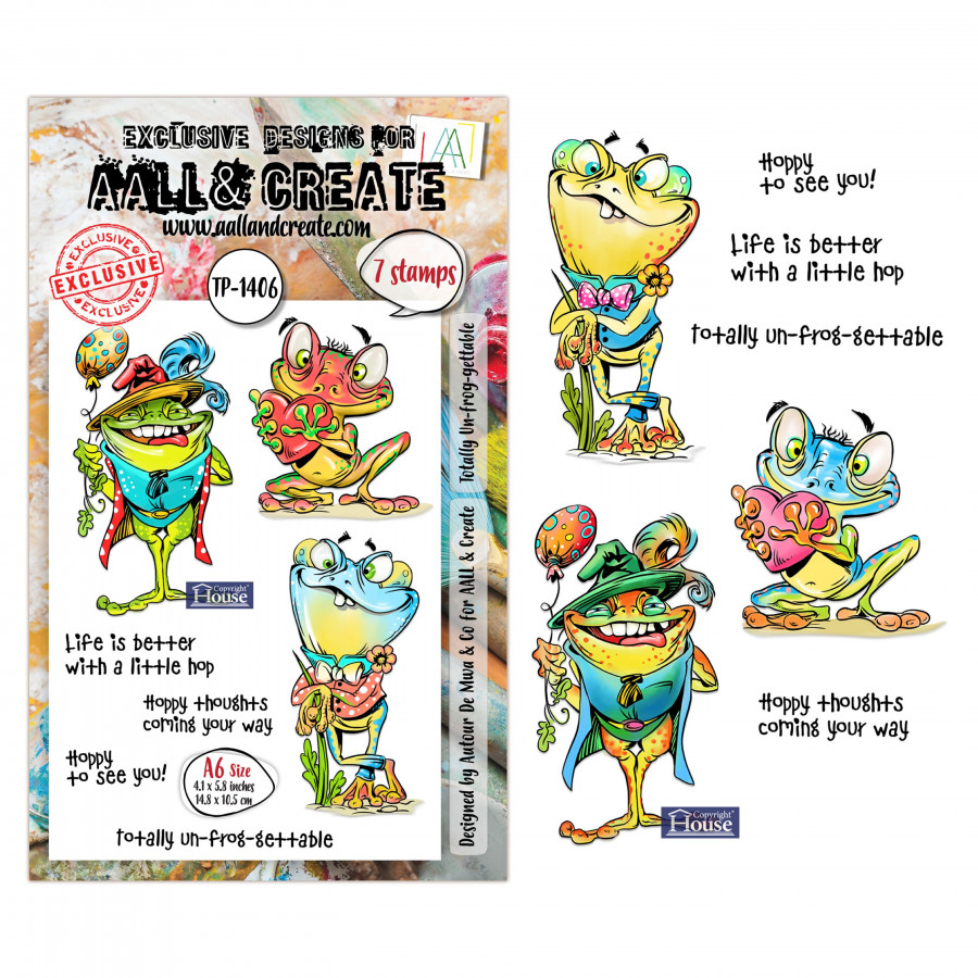 AALL & Create -  Tampon Clear - 1406 - Un-frog-gettable