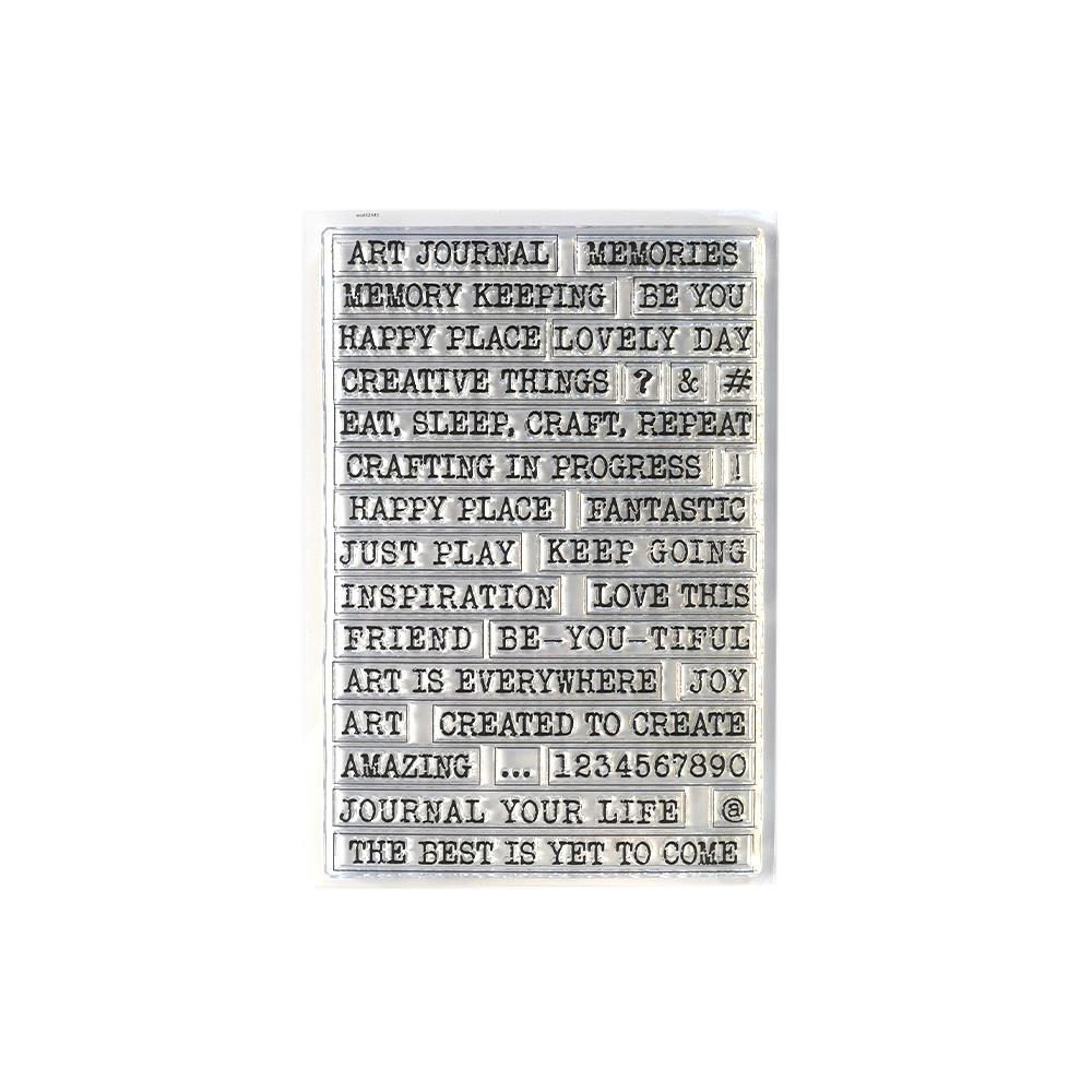 Elizabeth Craft Clear Stamps  - Journal Phrases 1 -Journal Your Life 