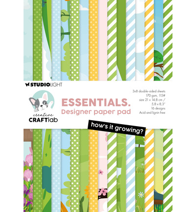 StudioLight - CCL Design-Papierblock – How's It Growing? Essentials Nr. 472
