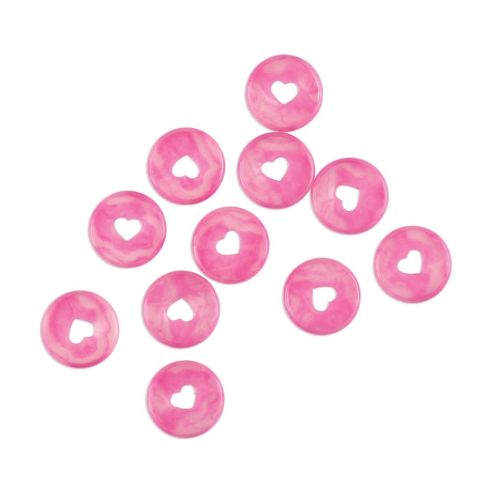 Happy Planner Expander Plastic Shell Disc - Berry Pink Swirl 