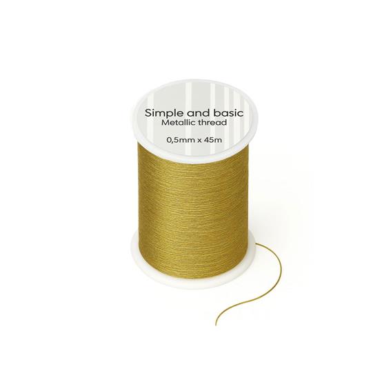 Simple and Basic - Einfacher und grundlegender Metallicfaden "Gold"