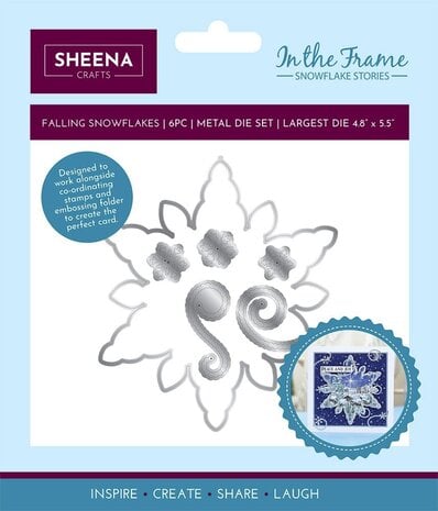 Crafter's Companion - In The Frame Snowflake Stories Die Falling Snowflakes