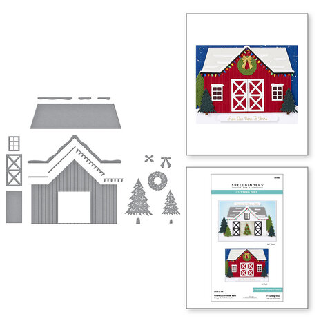 Spellbinders - Country Christmas Etched Dies Country Christmas Barn
