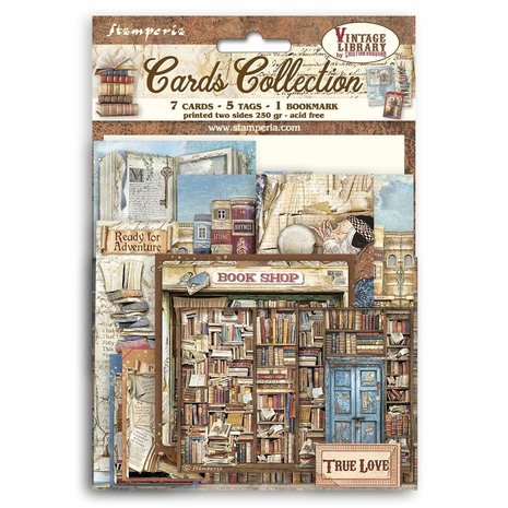 Stamperia - Vintage Library Cards Collection