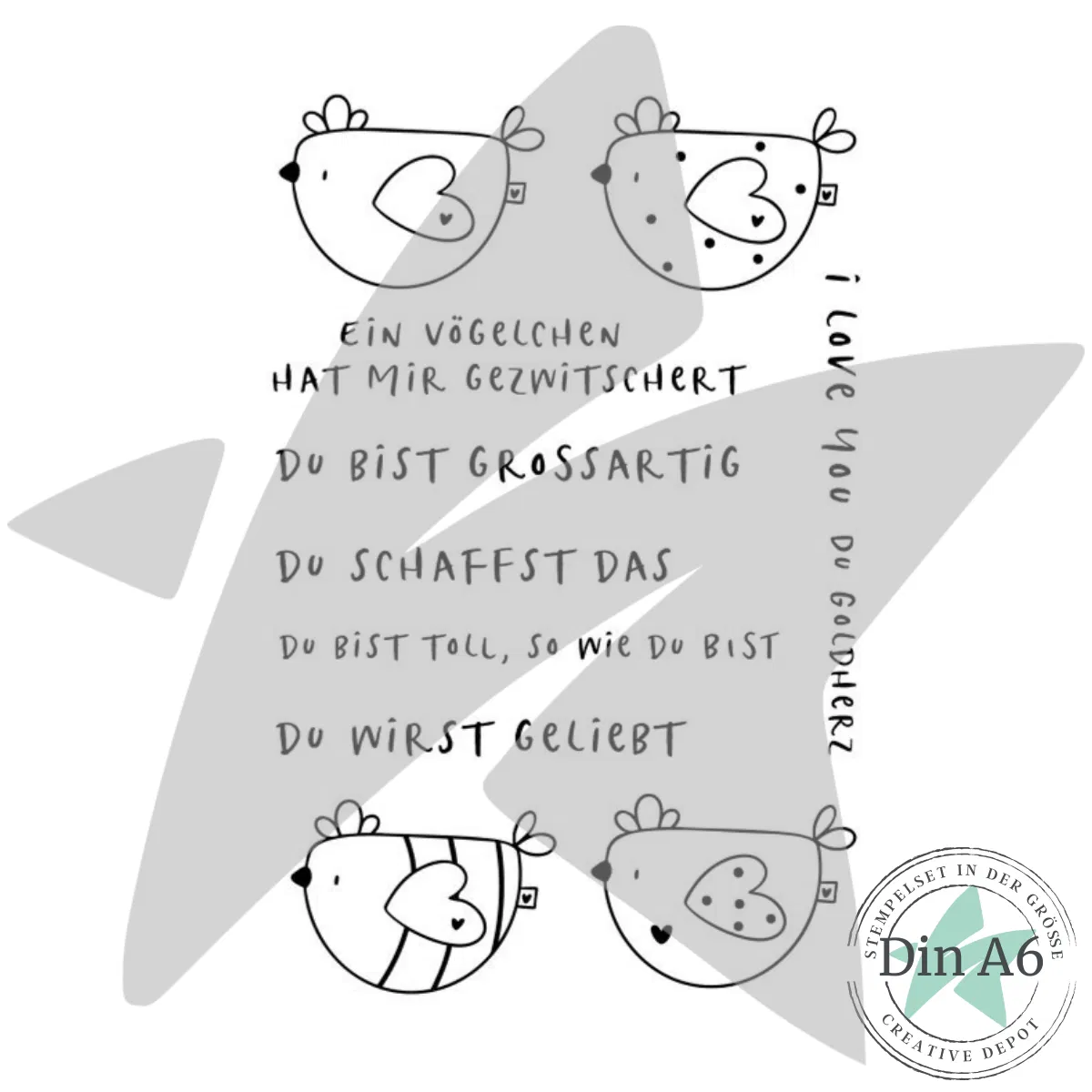 Creative Depot - Stempelset - Birdie