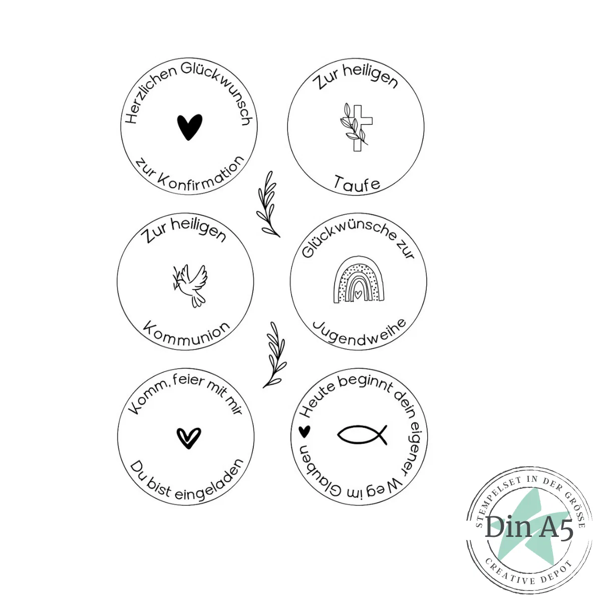 Creative Depot - Stempelset - Komm feier mit mir