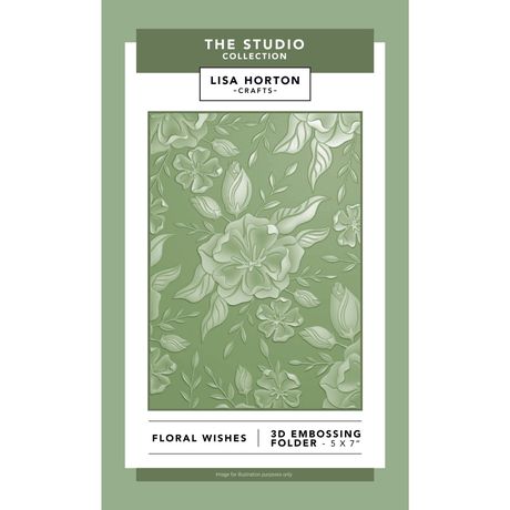 Lisa Horton Crafts 3D Embossing Folder 5"x7"