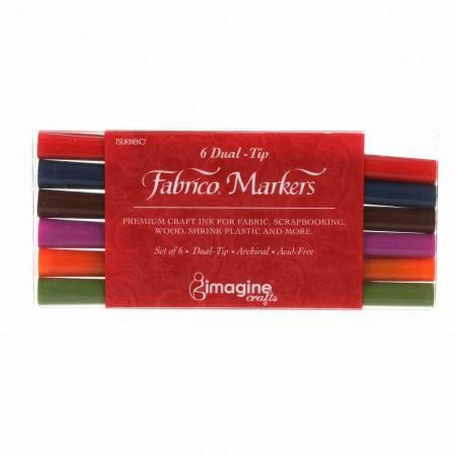 Tsukineko - VersaCraft Fabrico Marker-Set Querformat (6 Stück)