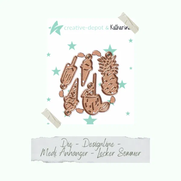 Creative Depot -  Die - Medi Anhänger - Lecker Sommer 
