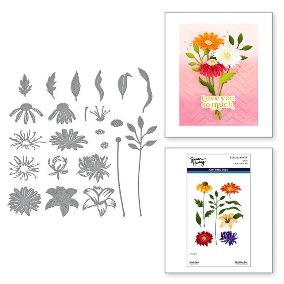 Spellbinders - Floral Stems Etched Dies
