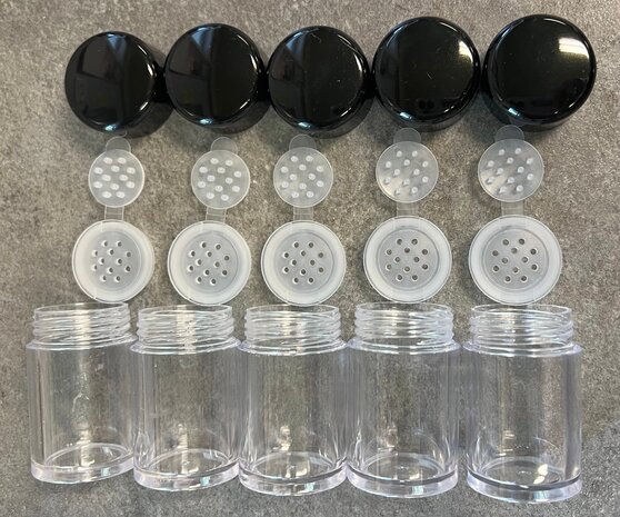Lindy's Stamp Gang - Shaker Jars 2 oz - Empty (5pcs) Lindy's Stamp Gang - Shaker Jars 2 oz - Empty (5pcs)