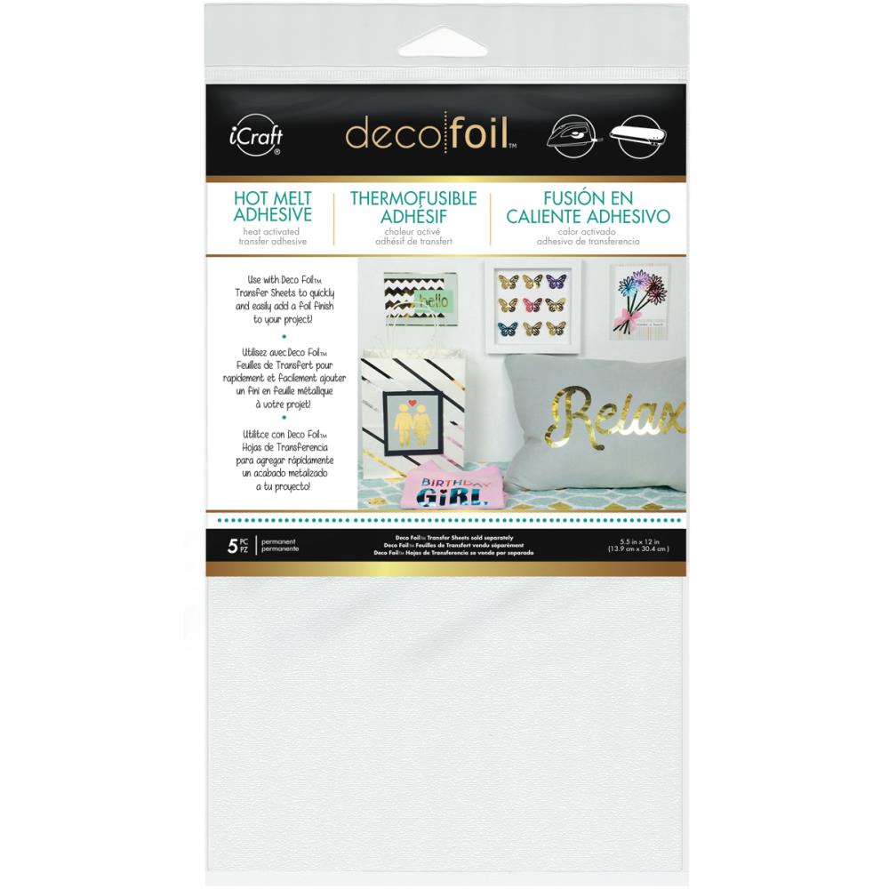 iCraft Deco Foil Iron-On Transfer Sheet 5.5"X12" 5/Pkg iCraft Deco Foil Iron-On Transfer Sheet 5.5"X12" 5/Pkg